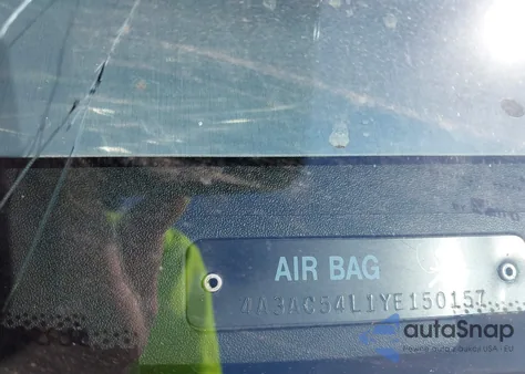 2000 Mitsubishi Eclipse Gt z USA, uszkodzony, nr VIN 4A3AC54L1YE150157